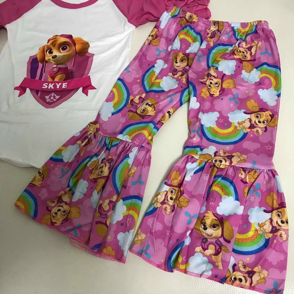 Paw patrol Skye cute pink pants set - Picture 6 of 7